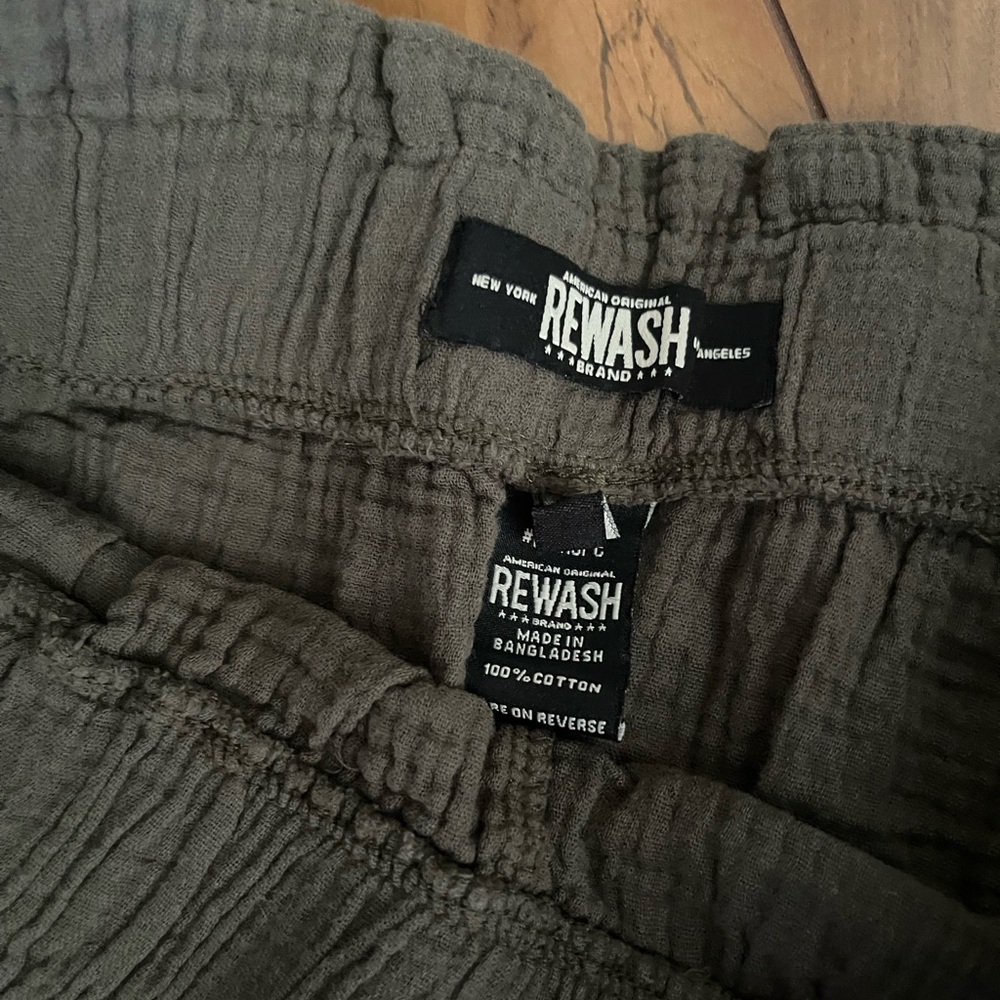 Rewash High Waist Charcoal Shorts - Picture 2 of 2